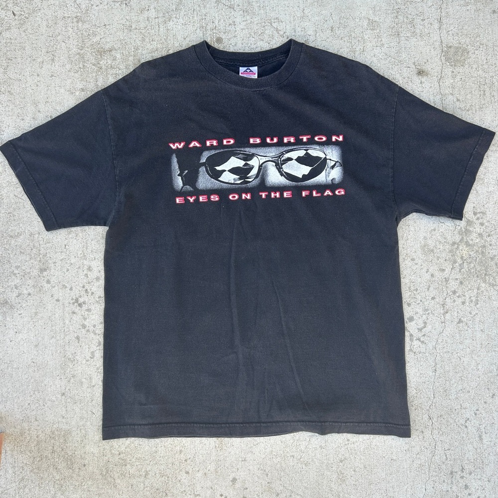 Vintage Oakley E-Wire Nascar Ward Burton T Shirt XL Big Logo CAT Racing 22